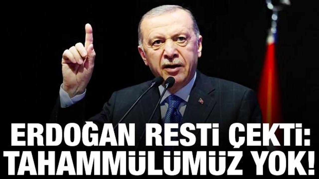 Erdoğan'dan PKK'ya "tahamm&uuml;l&uuml;m&uuml;z sınırsız değil" resti