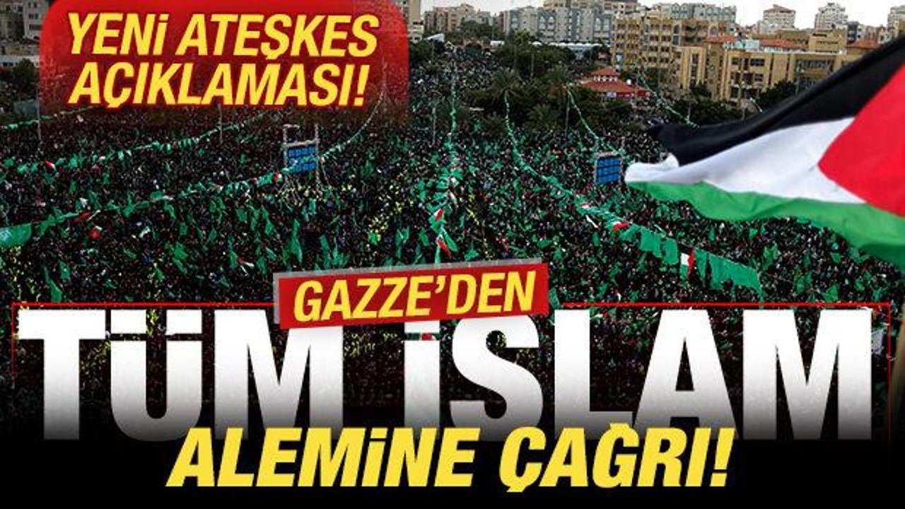 Gazze'den son dakika ateşkes açıklaması! Yeni kararı duyurdular! Tüm İslam alemine çağrı