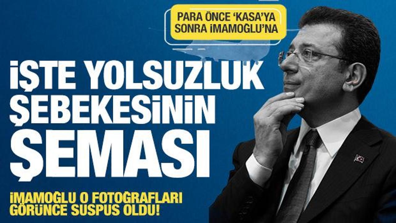 İmamoğlu o fotoğrafları görünce sus pus oldu! Örgütün şeması ortaya çıktı