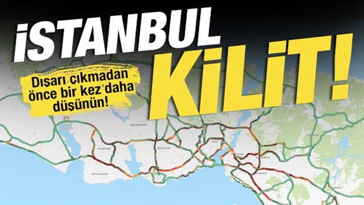 İstanbul&rsquo;da bayram yoğunluğu! Trafik y&uuml;zde 89&rsquo;a ulaştı