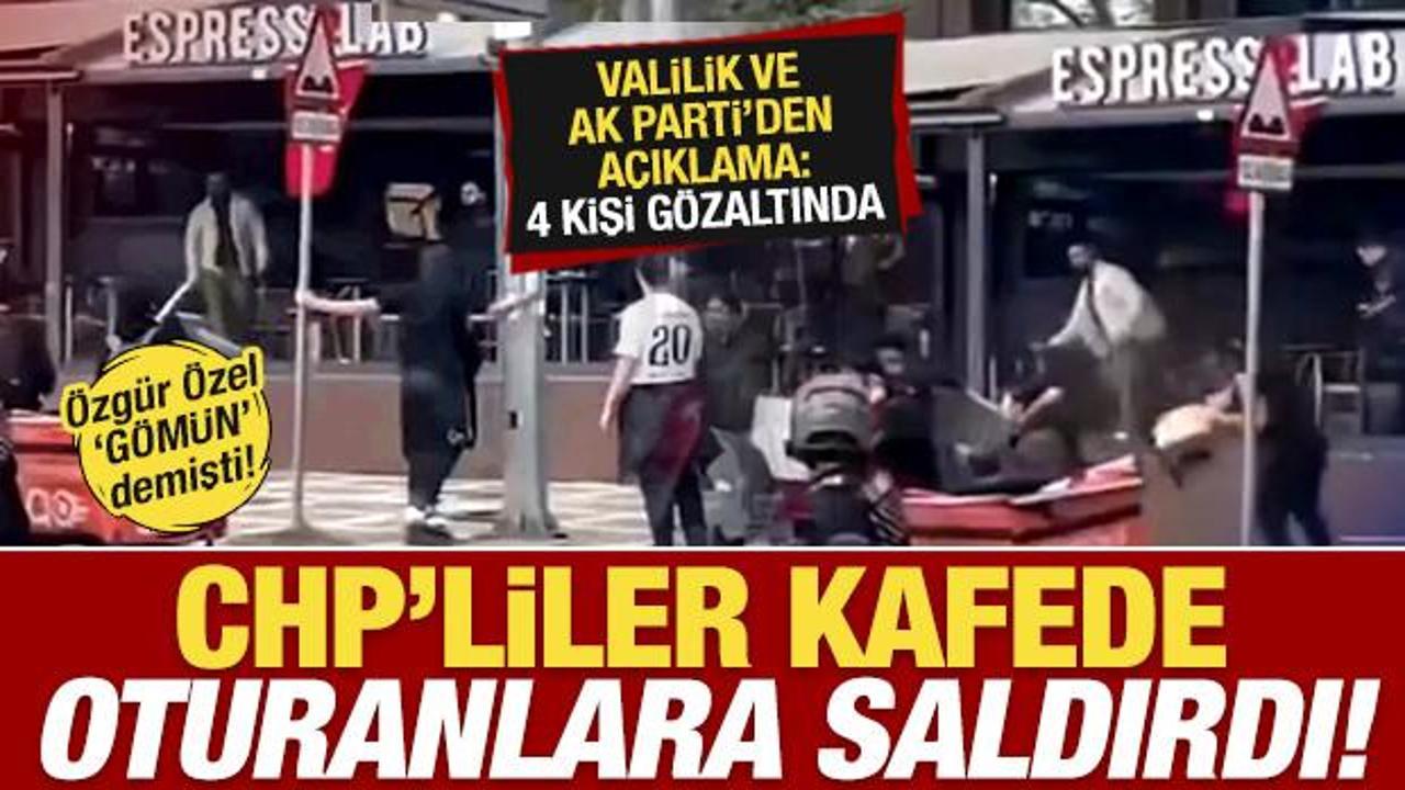 Özgür Özel hedef göstermişti! CHP'liler EspressoLab'e saldırdı! Valilikten açıklama geldi