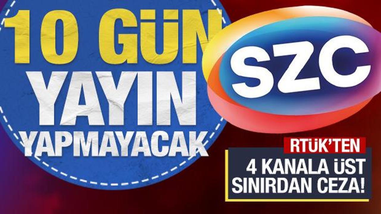 RT&Uuml;K'ten S&ouml;zc&uuml; TV'ye 10 g&uuml;n karartma cezası!