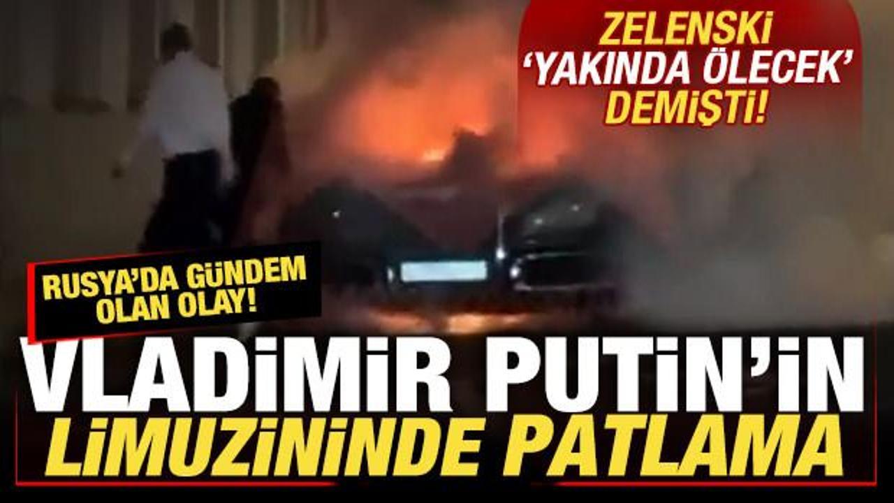 Rusya'yı sarsan olay! Putin'in limuzininde patlama! Zelenski 'yakında &ouml;lecek' demişti