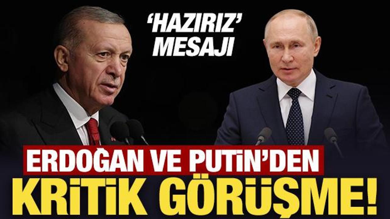 Son Dakika: Erdoğan ve Putin'den kritik g&ouml;r&uuml;şme!