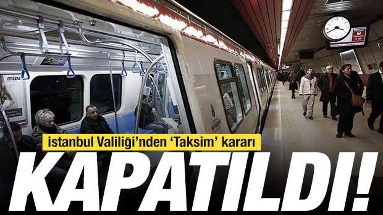 SON DAKİKA! Metronun Taksim durağı ile Taksim-Kabataş F&uuml;nik&uuml;ler hattı kapatıldı