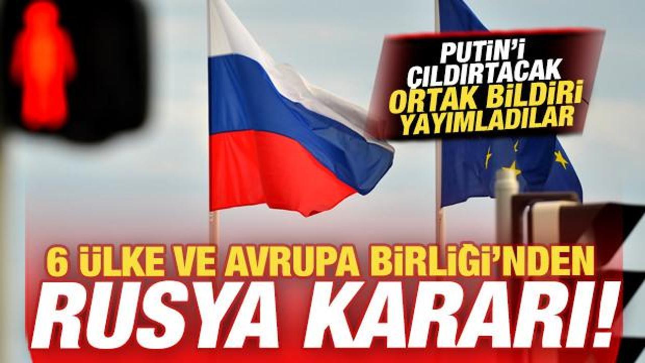 6 ülkeden son dakika Rusya kararı! Ortak bildiri yayımladılar: Hazırız!