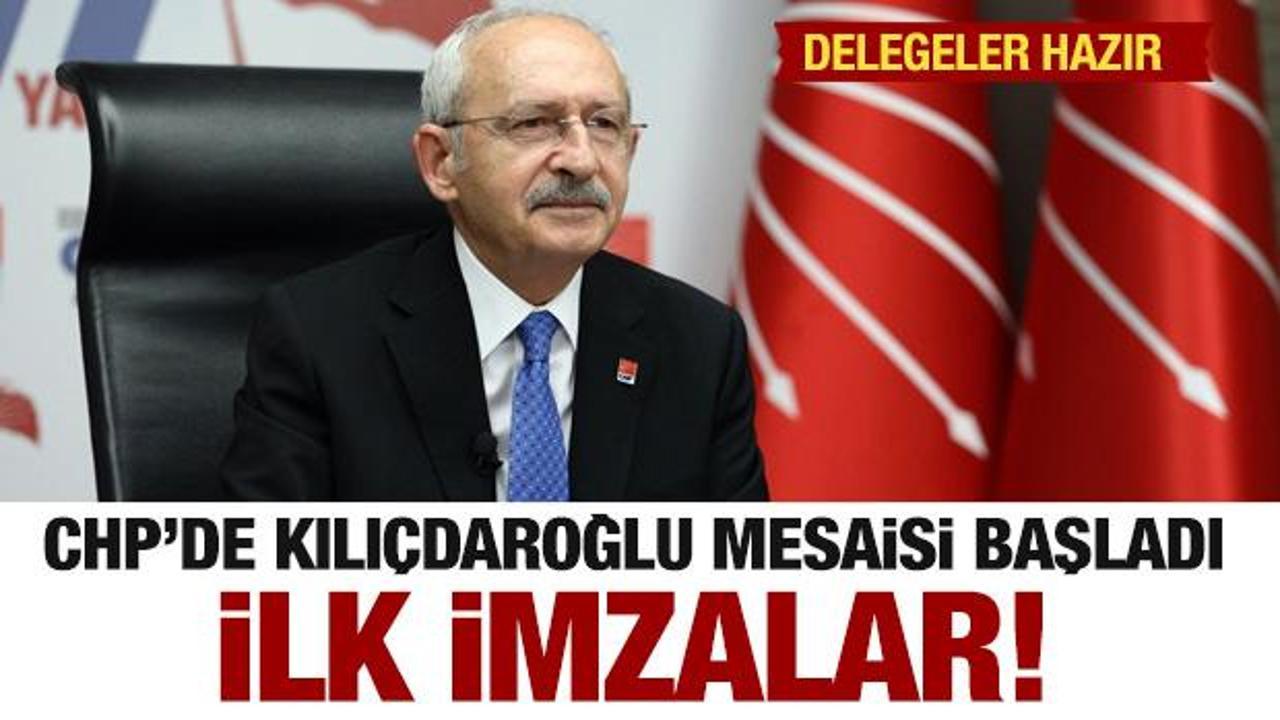 CHP'de Kılıçdaroğlu mesaisi! Adaylık için ilk imza