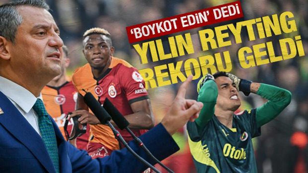 CHP’nin boykot çağrısı boşa çıktı! Derbi açık ara en çok izlenen yayın oldu
