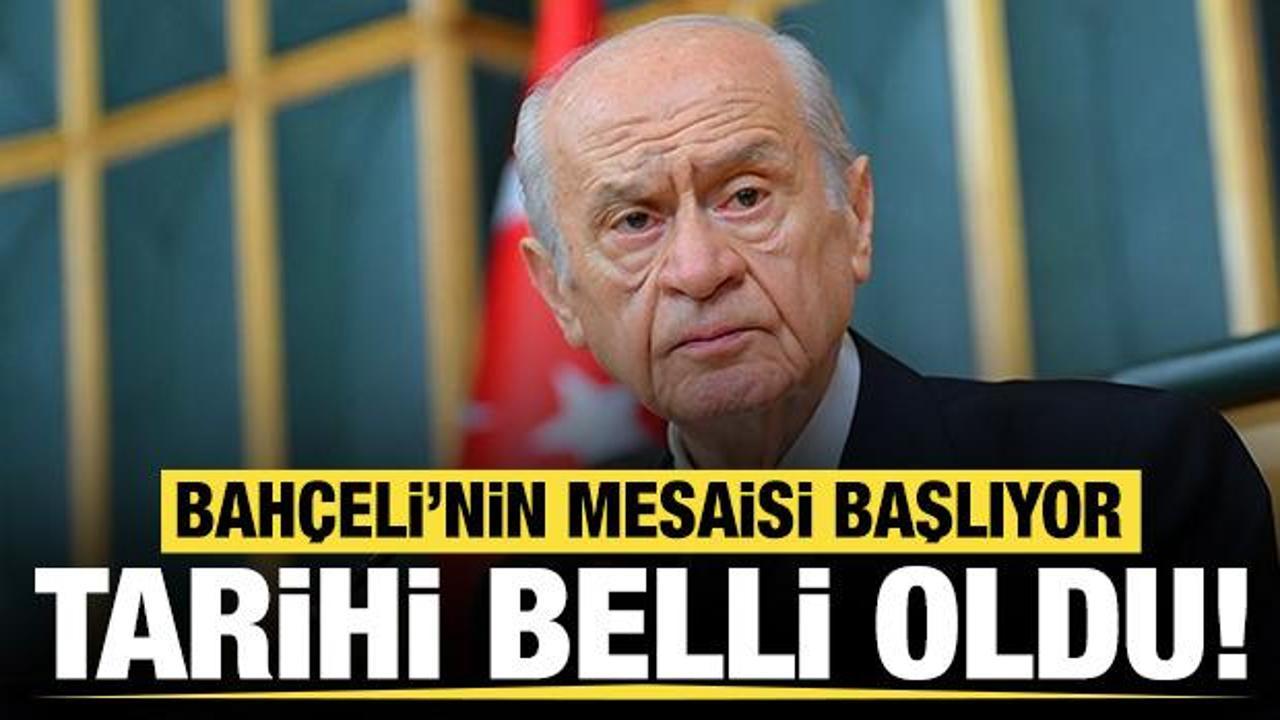 Devlet Bahçeli'nin sahalara dönüş tarihi belli oldu!