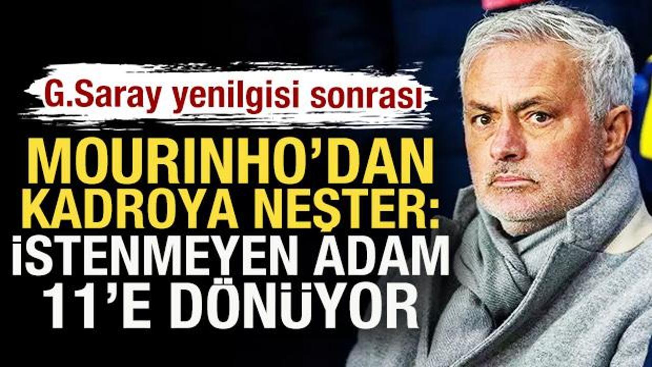 G.Saray yenilgisi sonrası Mourinho'dan kadroya neşter: İstenmeyen adam 11'e d&ouml;n&uuml;yor