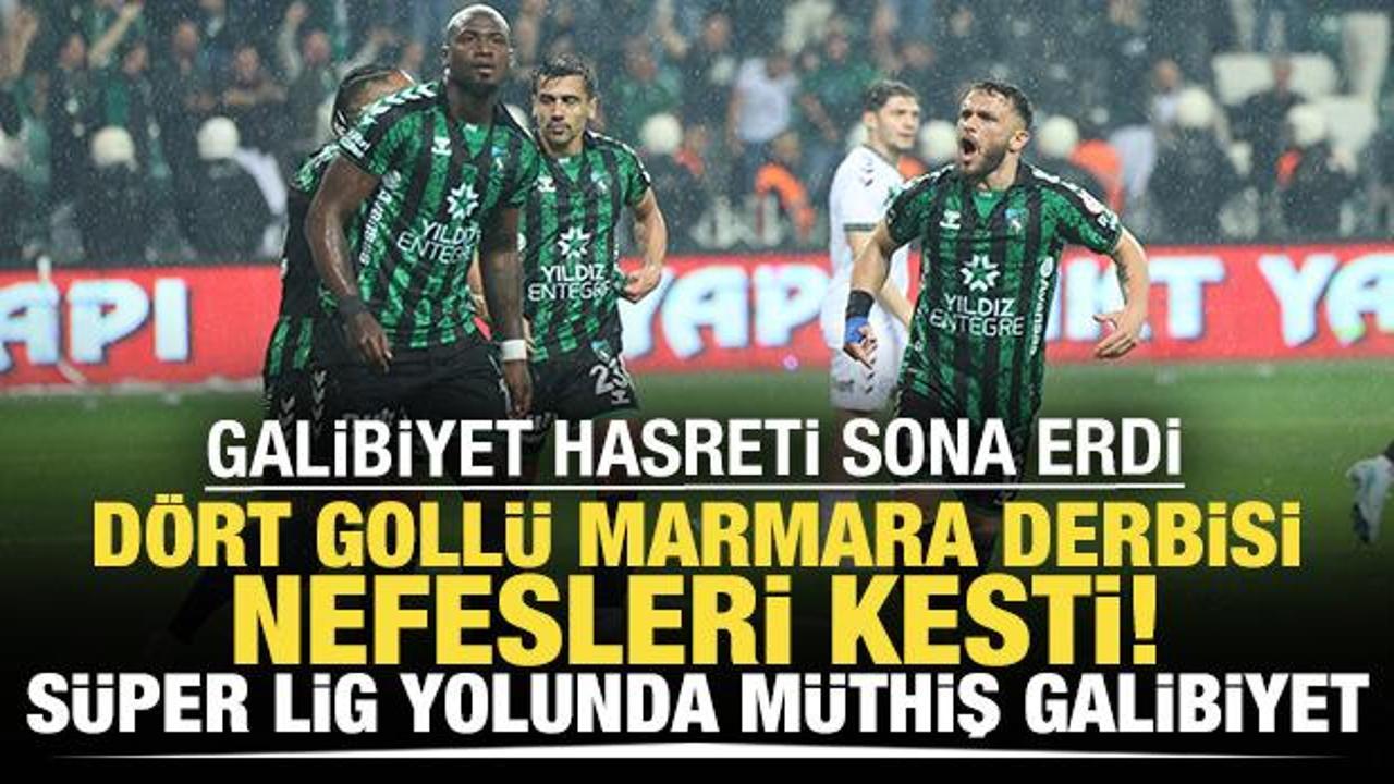 Marmara derbisi nefesleri kesti! S&uuml;per Lig yolunda m&uuml;thiş galibiyet
