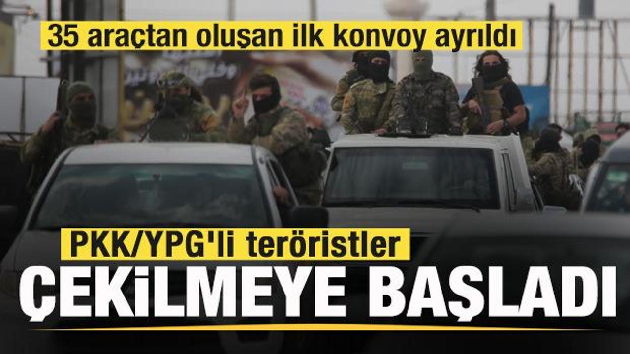 Suriye'de son dakika gelişmesi! PKK/YPG'li ter&ouml;ristler &ccedil;ekilmeye başladı! 