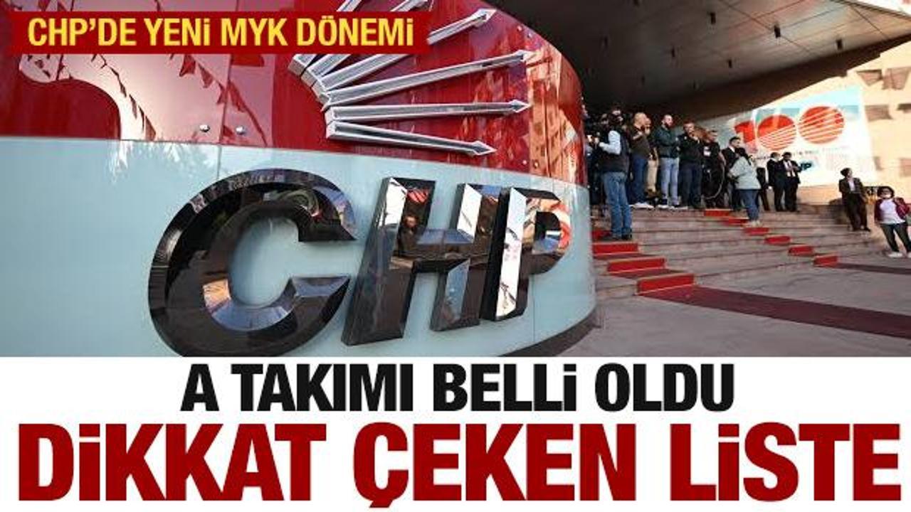 CHP'de yeni MYK listesi belli oldu! Listede dikkat çeken değişiklik
