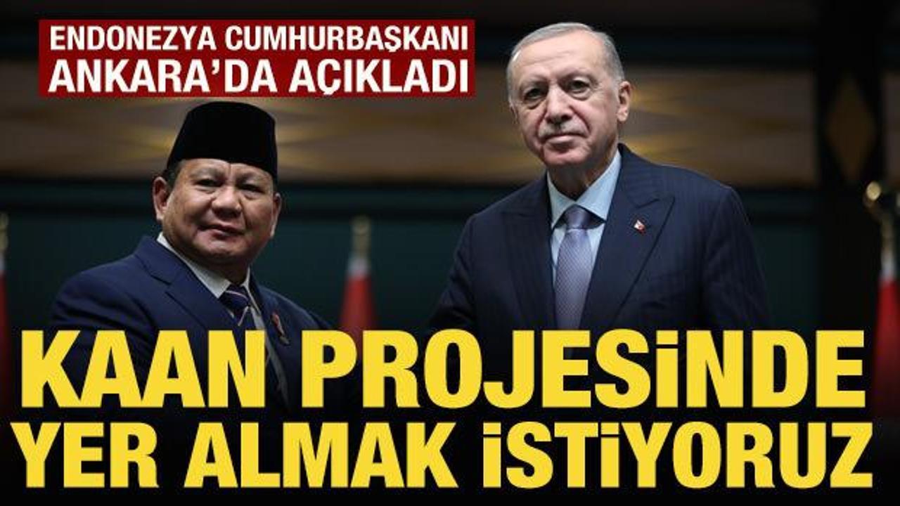Cumhurbaşkanı Erdoğan ve Subianto'dan ortak a&ccedil;ıklama