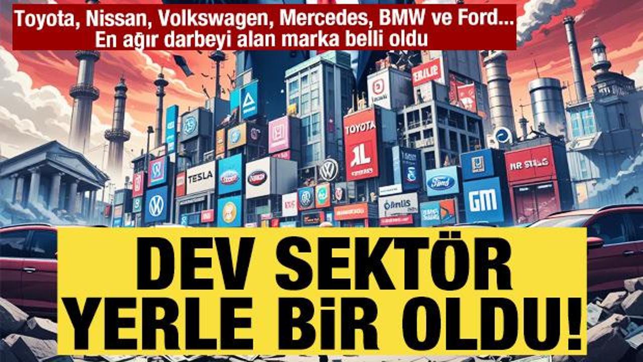 Hisseler yerle bir oldu! Toyota, Nissan, Volkswagen, Mercedes ve Ford resmen çakıldı