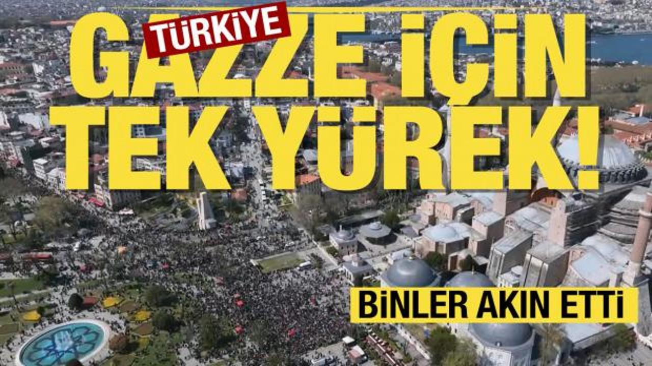 İstanbul'da binler Gazze için yürüdü