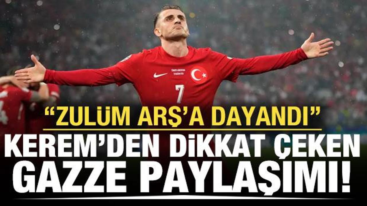 Kerem Akt&uuml;rkoğlu'ndan dikkat &ccedil;eken Gazze paylaşımı