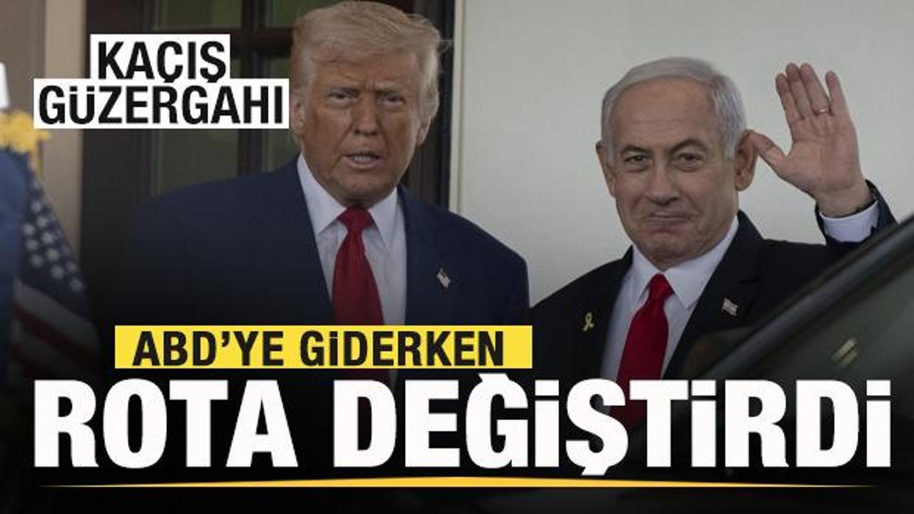 Netanyahu'nun ka&ccedil;ış g&uuml;zergahı! ABD'ye giderken rota değiştirmek zorunda kaldı