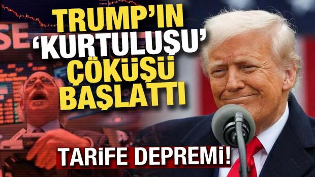 Piyasalarda tarife depremi! Trump’ın 'kurtuluşu' piyasaların çöküşü oldu