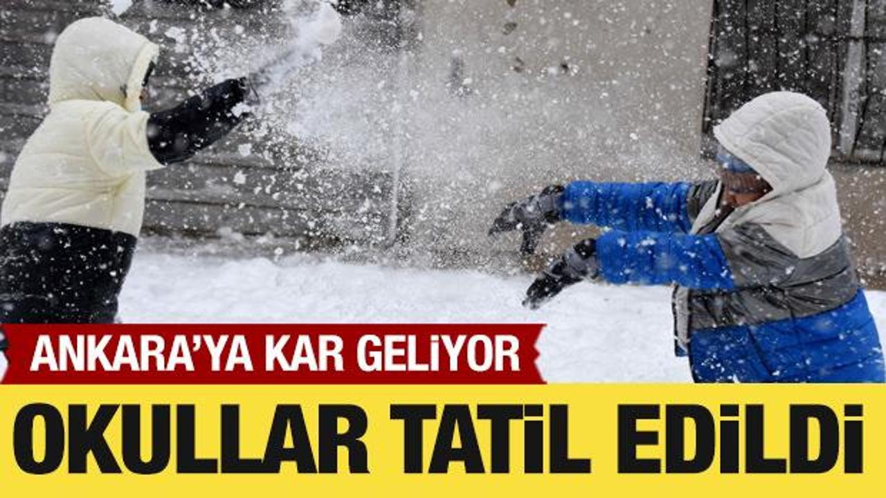 Son Dakika: Ankara'da okullar tatil edildi