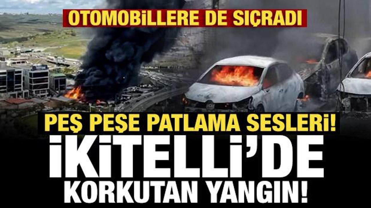 Son Dakika: İstanbul İkitelli'deki kimya deposundaki yangın s&ouml;nd&uuml;r&uuml;ld&uuml;!
