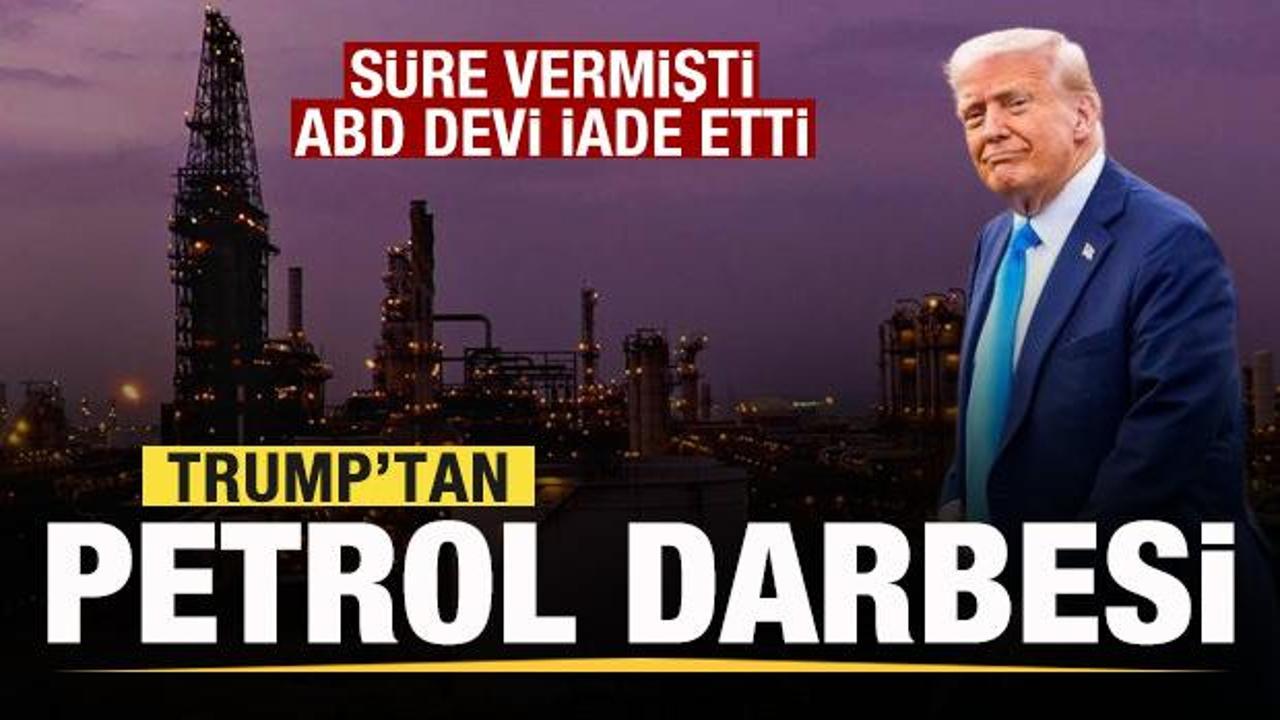 Trump'tan petrol darbesi! Süre vermişti! ABD devi iade etti! Venezuela'dan tepki