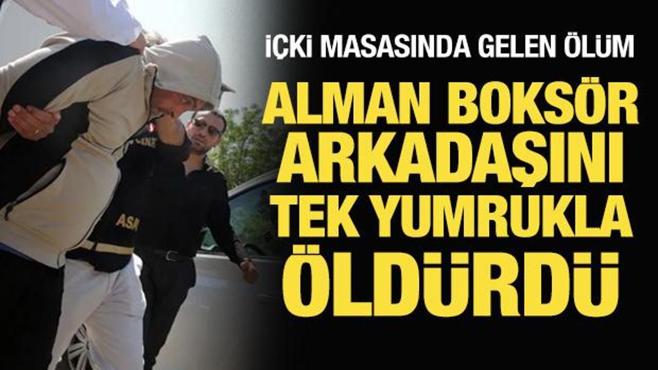  Alman boks&ouml;r tartıştığı arkadaşını tek yumrukta &ouml;ld&uuml;rd&uuml;!
