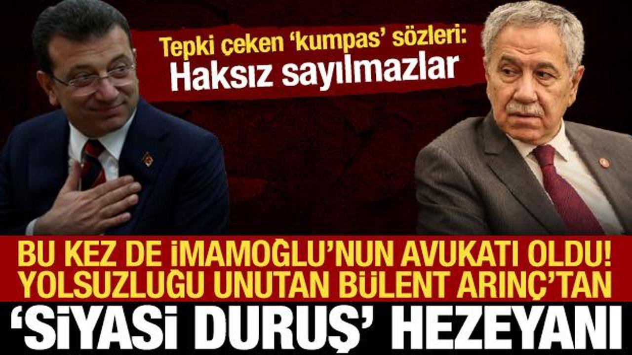 Arınç'tan İmamoğlu'yla ilgili tepki çeken açıklama: Kumpası düşünenler haksız sayılmaz