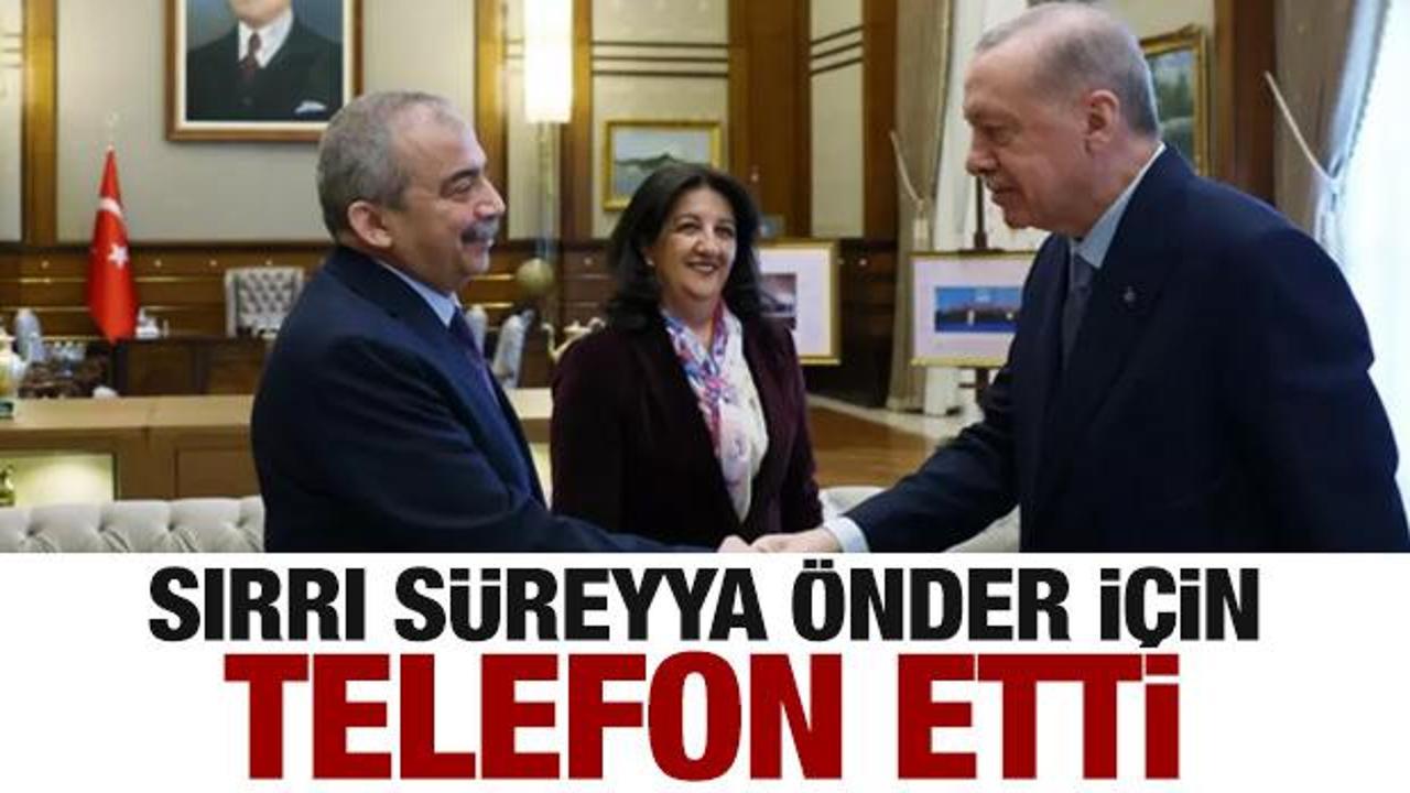 Cumhurbaşkanı Erdoğan'dan Sırrı Süreyya Önder için 'geçmiş olsun' telefonu