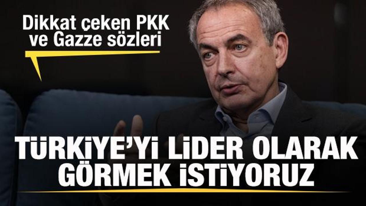 Eski İspanya Başbakanı Zapatero: T&uuml;rkiye lider &uuml;lke olmalı