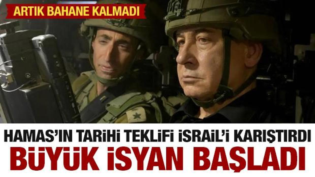 Hamas'ın tarihi teklifi İsrail'i karıştırdı! B&uuml;y&uuml;k isyan başladı...Bahane kalmadı