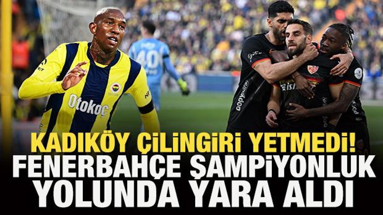 Kadıköy çilingiri yetmedi! Fenerbahçe şampiyonluk yolunda yara aldı