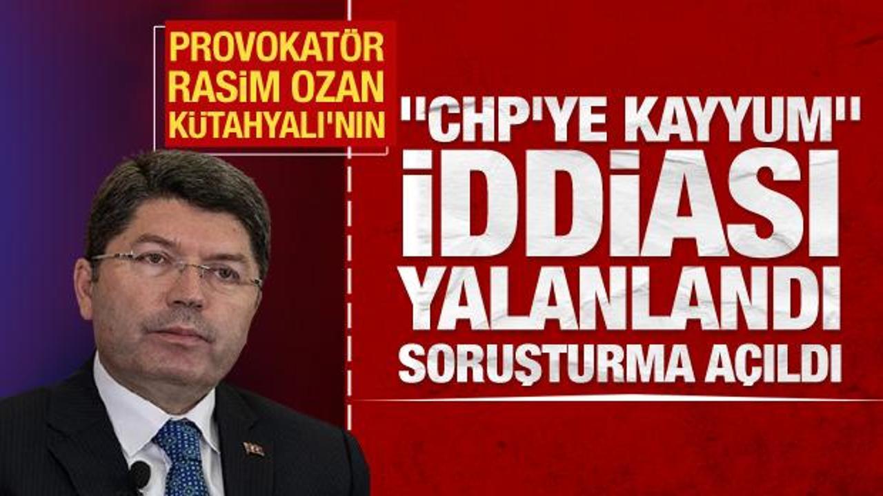 Provokatör Rasim Ozan Kütahyalı'nın "CHP'ye kayyum" iddiası yalanlandı, soruşturma açıldı
