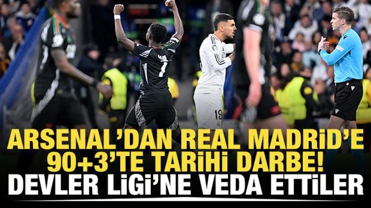 Real Madrid'e 90+3'te tarihi darbe! Devler Ligi'ne veda ettiler