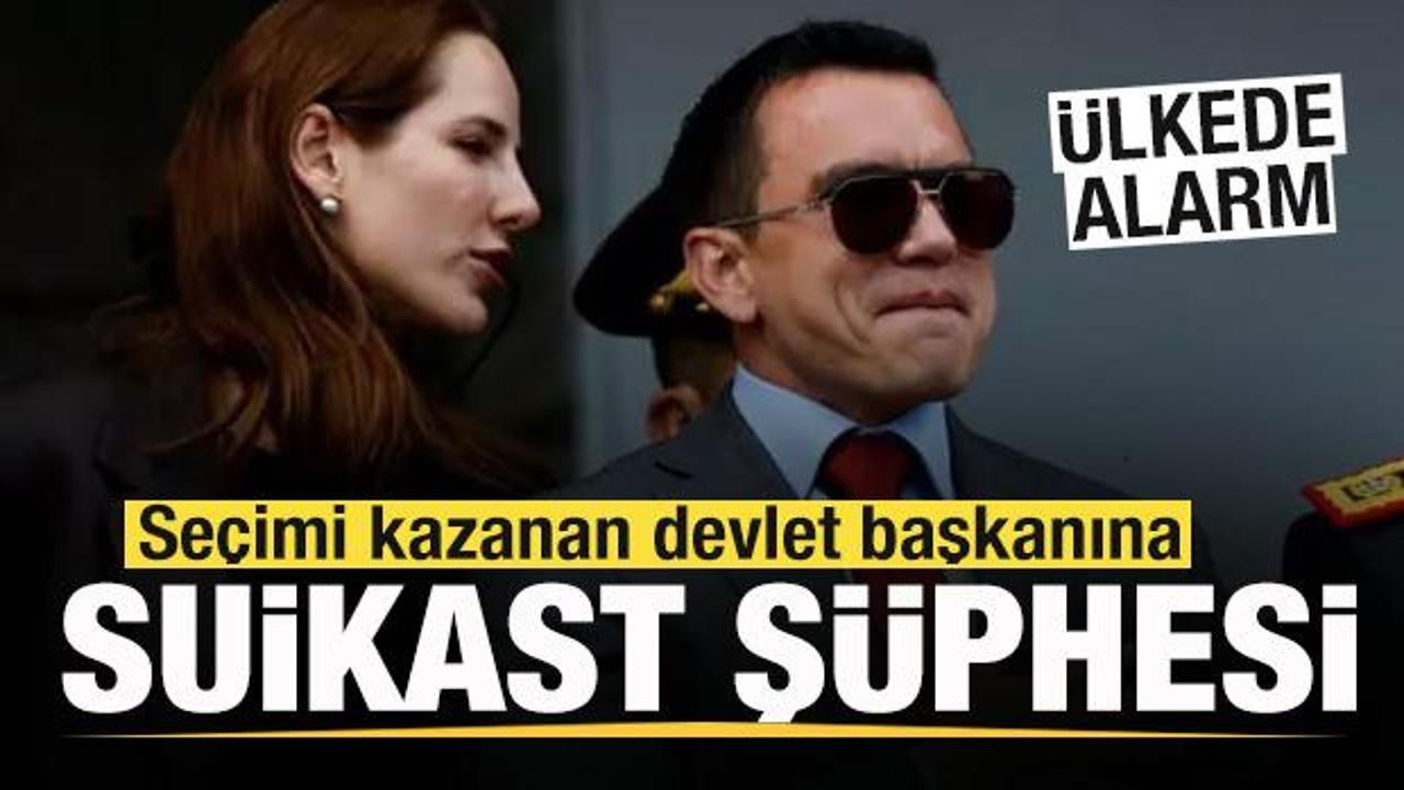 Se&ccedil;imi kazanan Devlet Başkanı Noboa'ya suikast ş&uuml;phesi! &Uuml;lke y&uuml;ksek alarm durumuna ge&ccedil;ti