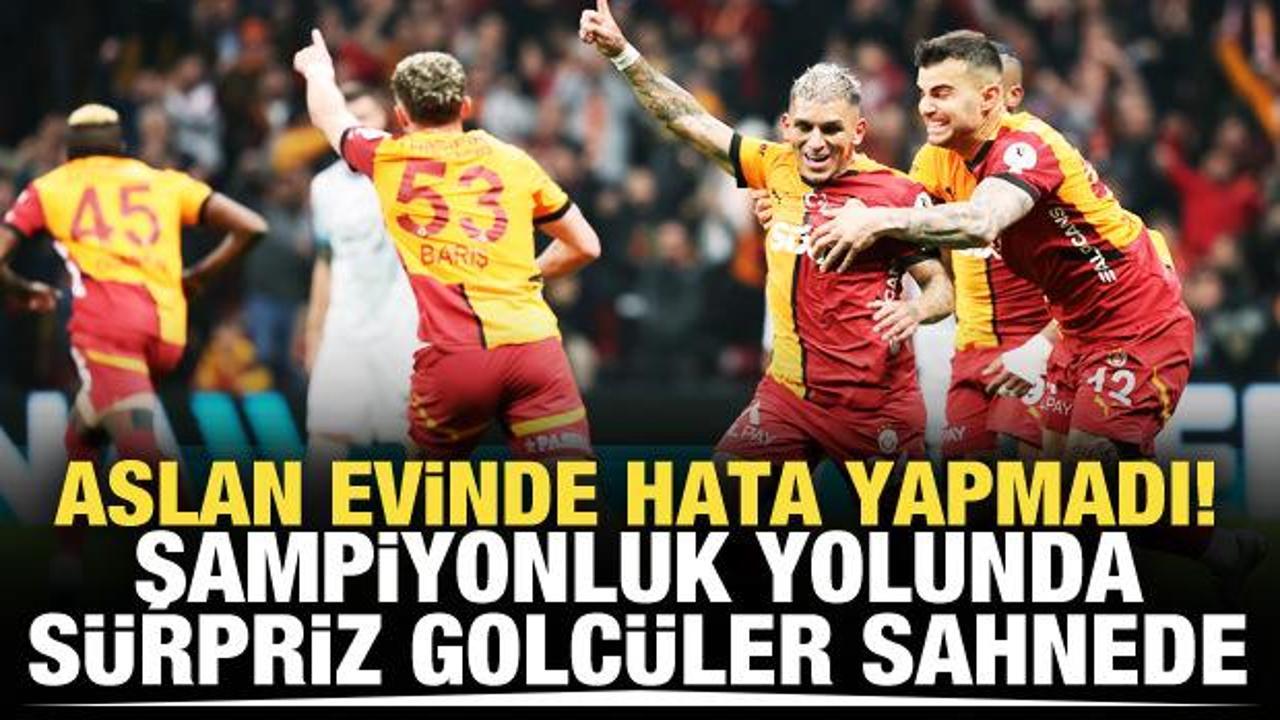 Sürpriz golcüler sahnede! Aslan evinde hata yapmadı