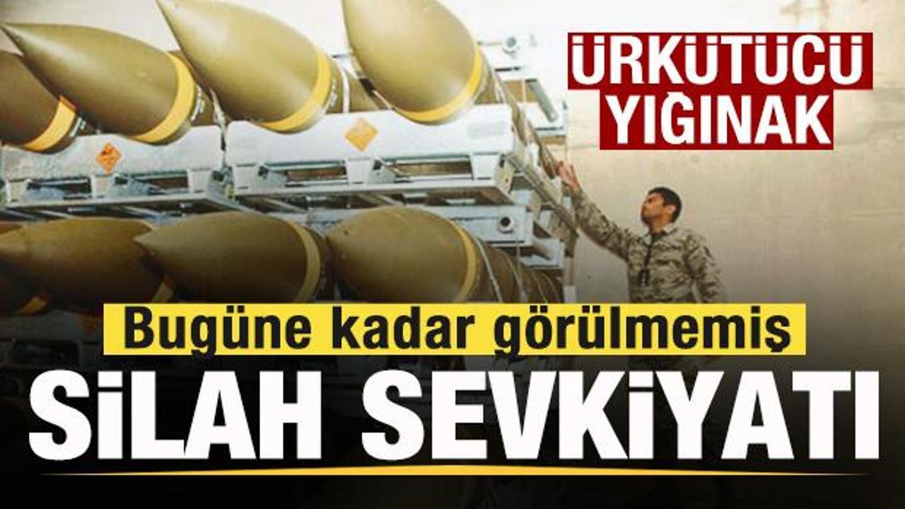 &Uuml;rk&uuml;t&uuml;c&uuml; silah yığınağı! Bug&uuml;ne kadar g&ouml;r&uuml;lmemiş &ccedil;apta sevkiyat