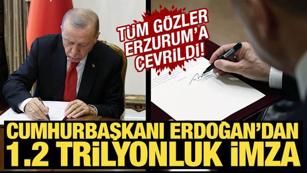 1,2 trilyonluk dev hamle! Erdoğan imzayı attı