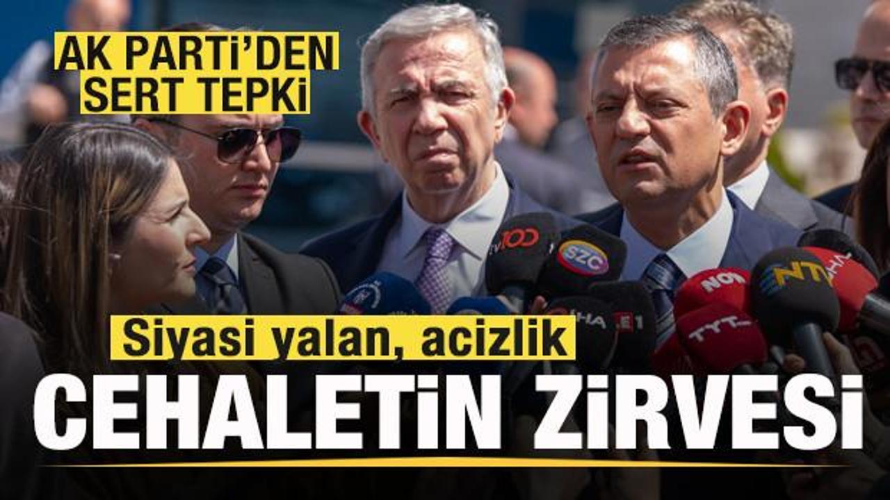 AK Parti'den &Ouml;zg&uuml;r &Ouml;zel'e tepki: Siyasi yalan, siyasi acizlik! Cehaletin zirvesi