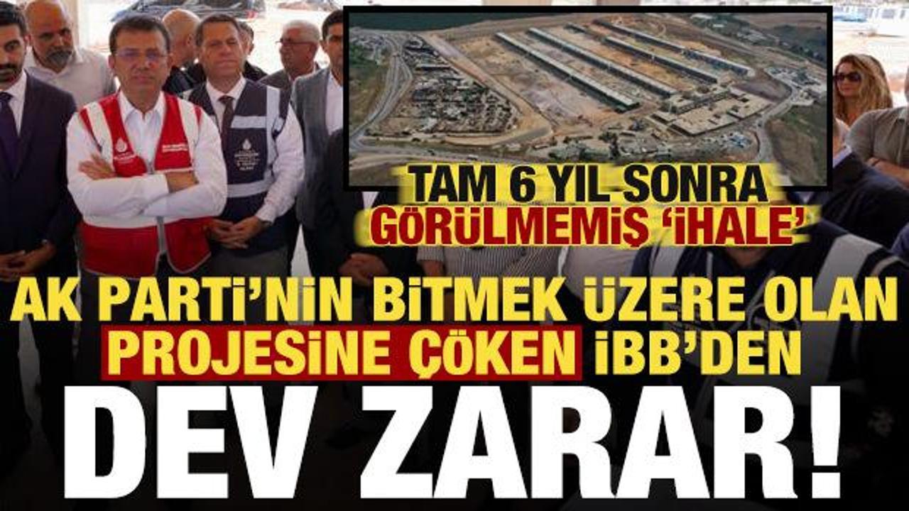 AK Parti'nin bitmek üzere olan projesine çöken İBB'den dev zarar! 6 yıldır neredeydiniz?