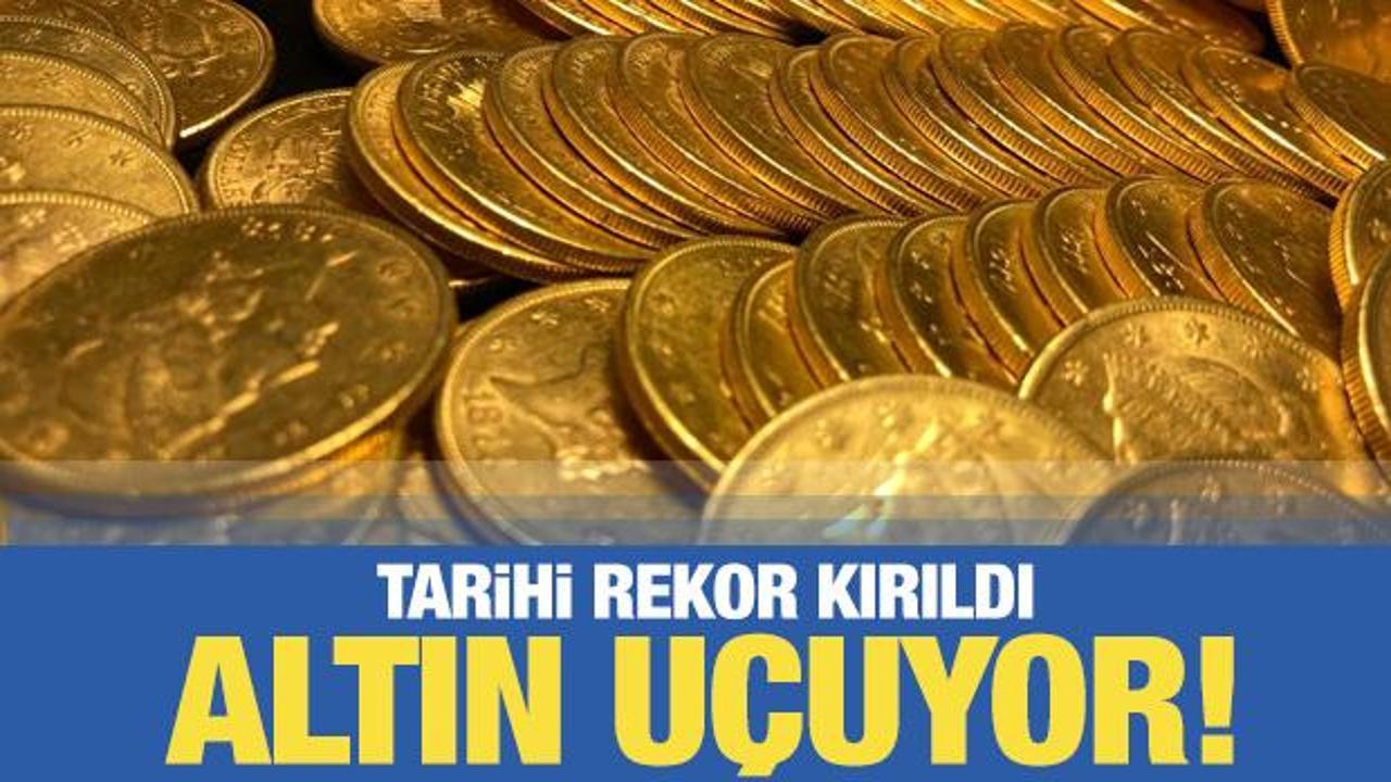 Altın tutulamıyor! Yeni g&uuml;nde yeni rekor...İşte fiyatlar