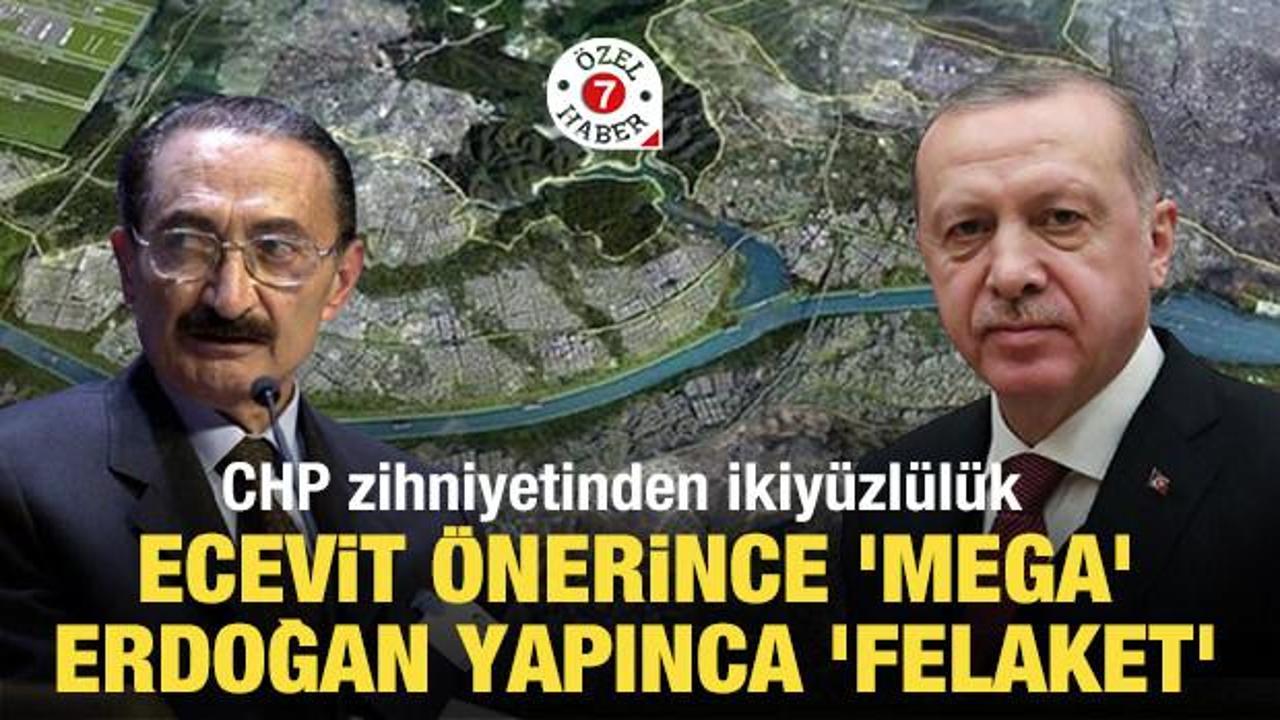 CHP zihniyetinden ikiy&uuml;zl&uuml;l&uuml;k: Ecevit &ouml;nerince 'mega', Erdoğan hayata ge&ccedil;irince 'felaket'!