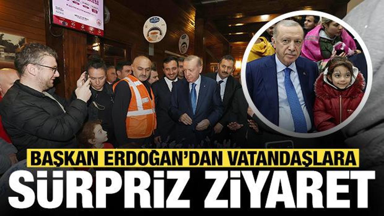 Cumhurbaşkanı Erdoğan'dan depremzedelere ziyaret!
