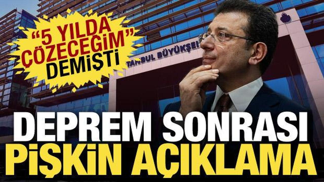 Deprem bütçesini yüzde 1'e düşürmüştü! İmamoğlu'ndan deprem sonrası pişkin açıklama