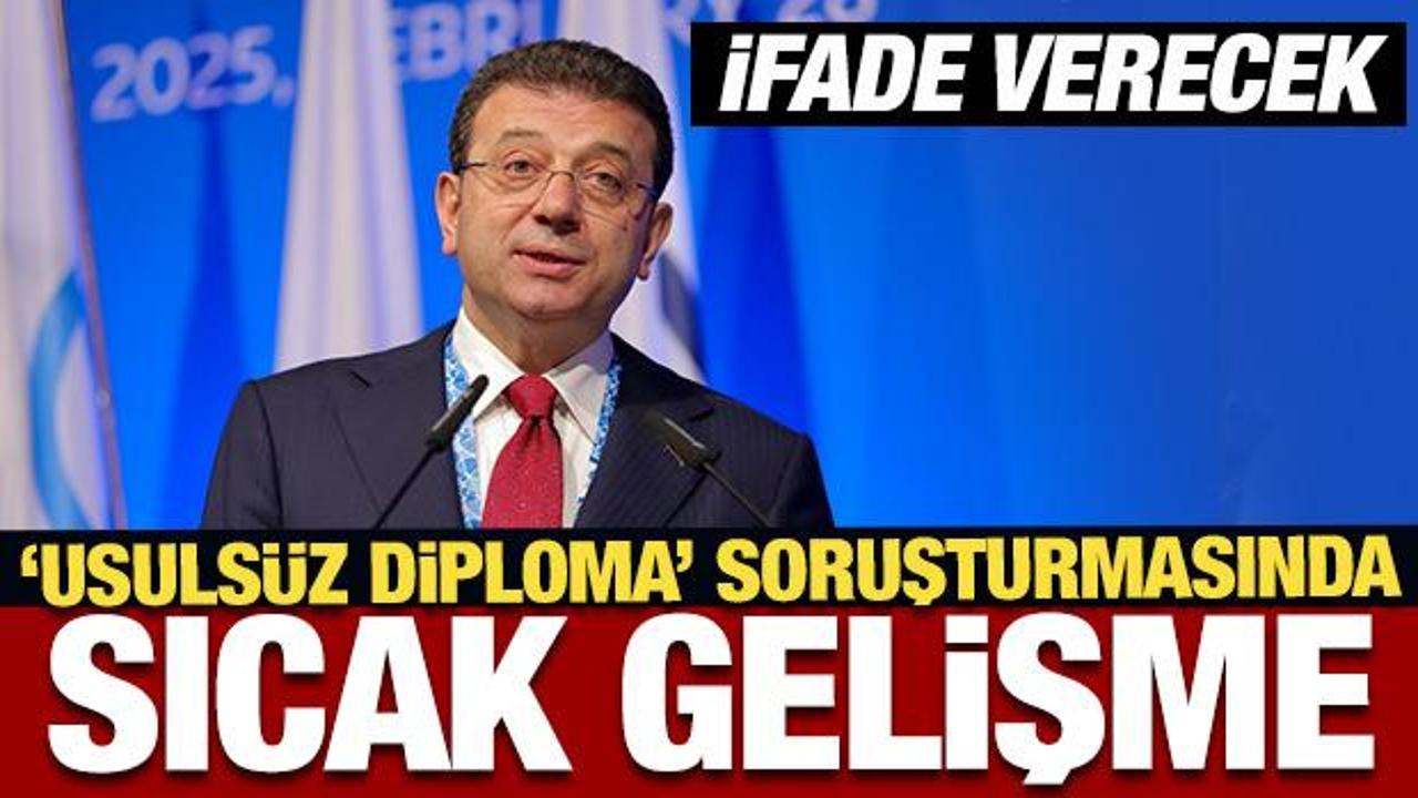 Ekrem İmamoğlu ve 28 kişi 'diploma' ifadesi verecek!