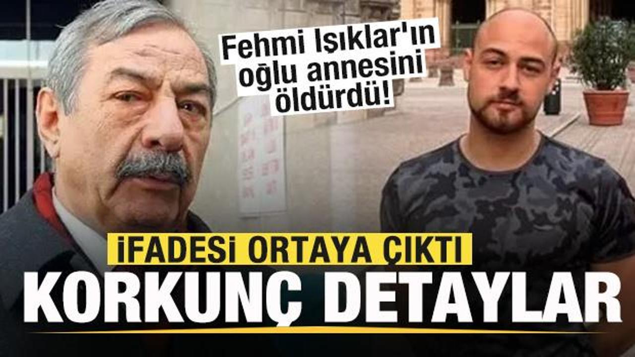 Eski Meclis başkanvekili Fehmi Işıklar'ın oğlu annesini öldürdü! İfadede korkunç detaylar