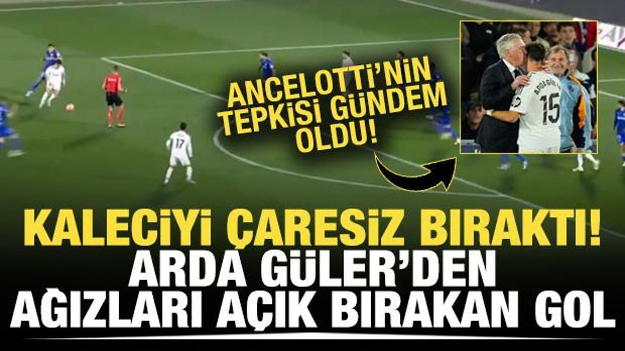 Kaleciyi &ccedil;aresiz bıraktı! Arda G&uuml;ler'den ağızları a&ccedil;ık bırakan gol