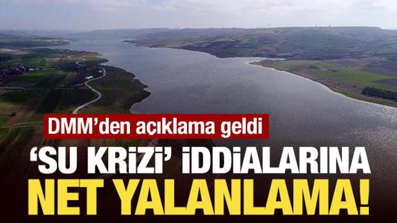 ‘Su krizi’ iddialarına net yalanlama!