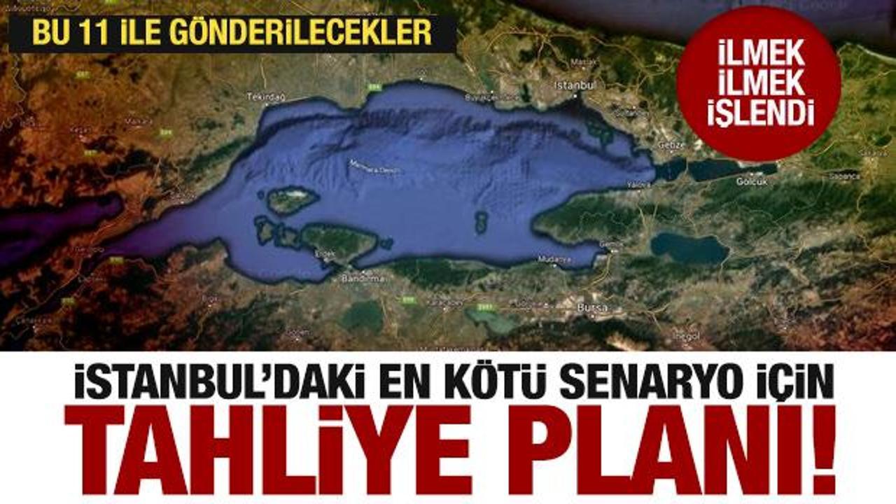 Tahliye planı hazır! İşte olası deprem sonrası İstanbulluların gideceği iller