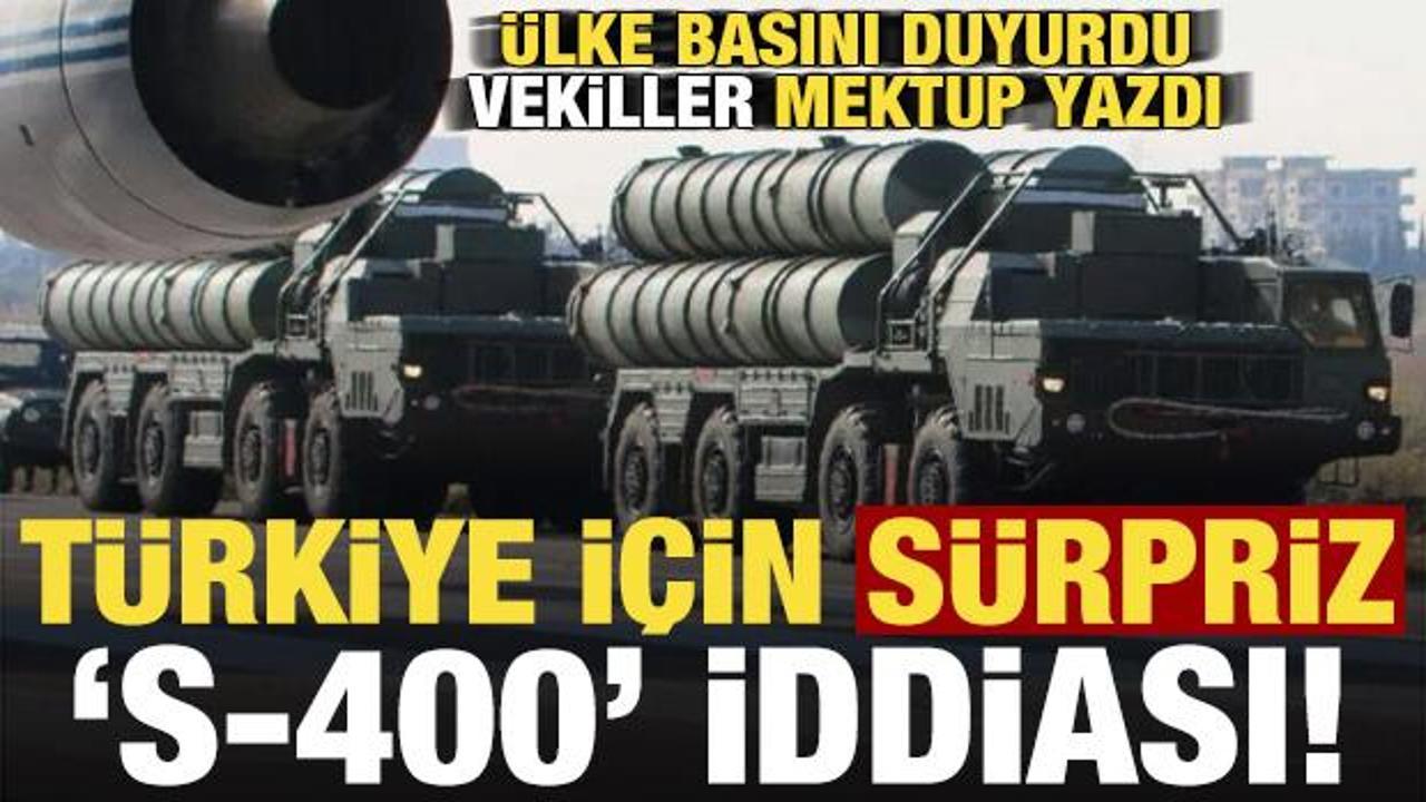 Türkiye için sürpriz 'S-400' iddiası! Ülke basını duyurdu: ABD'li vekiller mektup yazdı